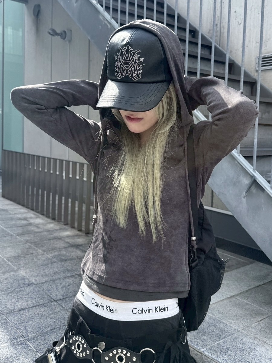 nmtc+】layered half zip hoodie / 【エヌエムティーシープラス