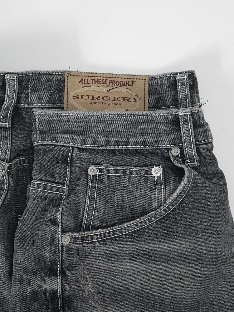 【SURGERY】surgery double folding over wide baggy jeans ver.2 / 【サージェリー】サージェリーダブルフォールディングオーバーワイドバギージーンズ バージョン.2