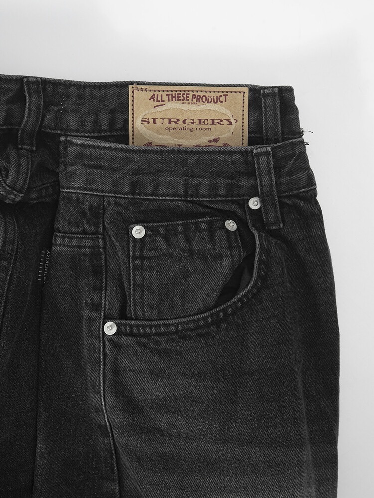 【SURGERY】surgery double folding over wide baggy jeans ver.2 / 【サージェリー】サージェリーダブルフォールディングオーバーワイドバギージーンズ バージョン.2