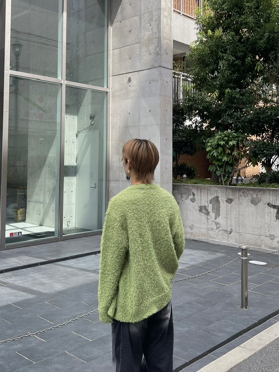 受注制【Chikashitsu +】bookle hairly cardigan (3color
