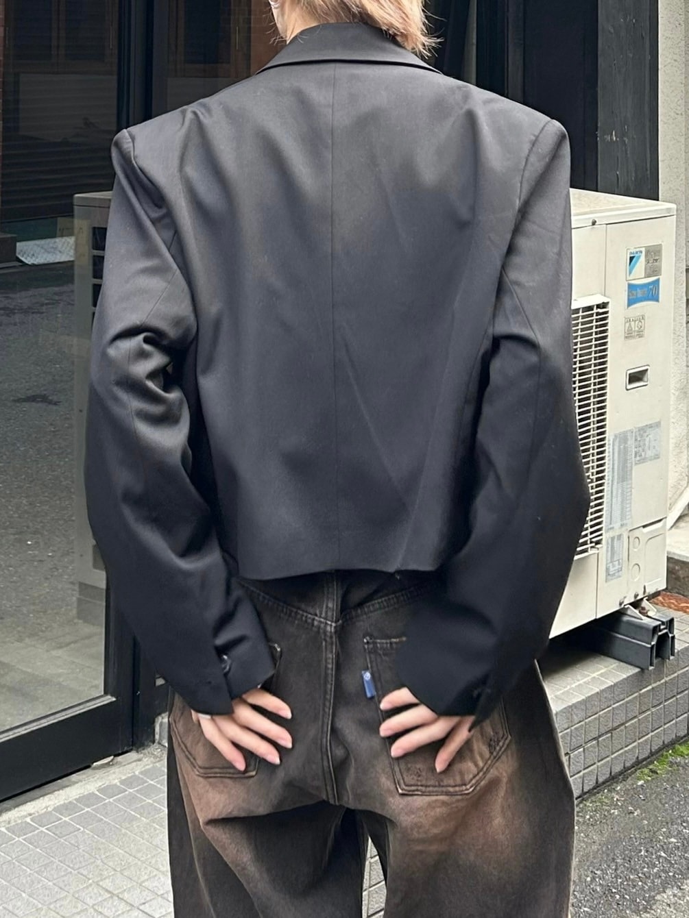 Chikashitsu +】cropped single jacket (2color) | OUR BRAND