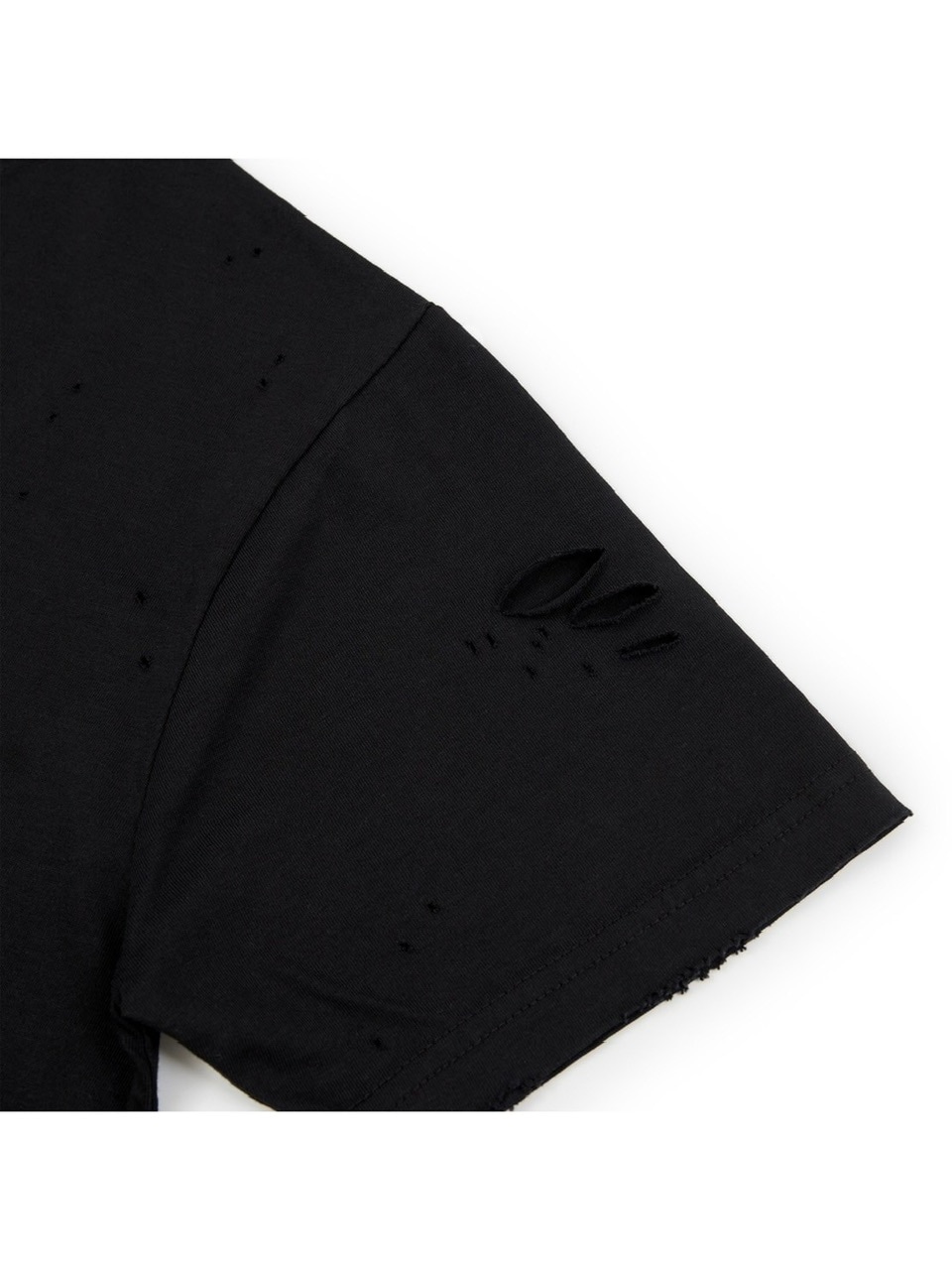 【SUNDAYOFFCLUB】Ecroulement Hand Distressed T-shirt SUNDAY OFF CLUB】Ecroulement Hand Distressed T-shirt Black
