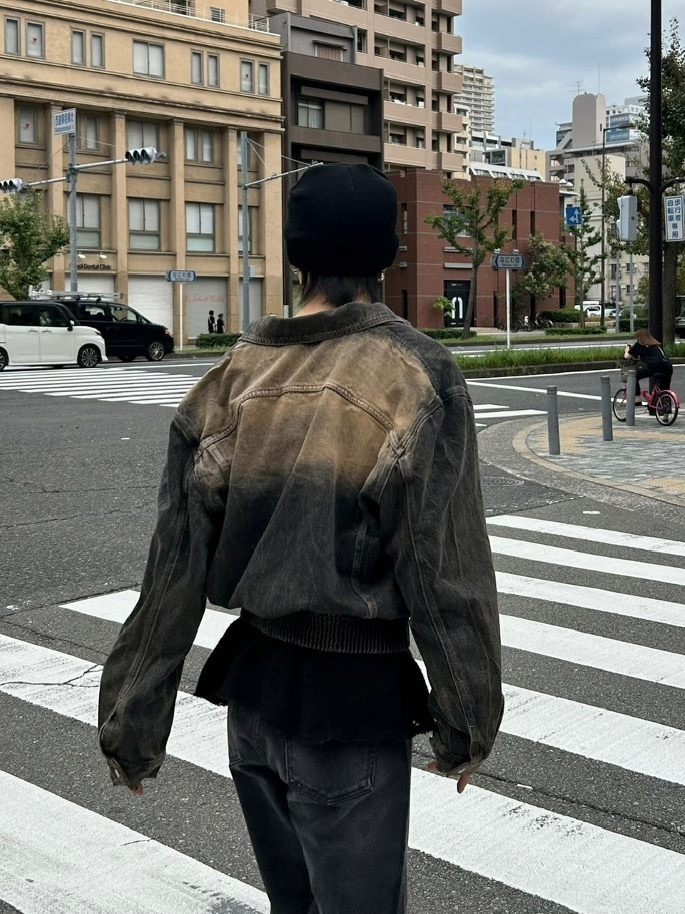 大阪店WEB限定受注制【Chikashitsu +】vintage wash cropped
