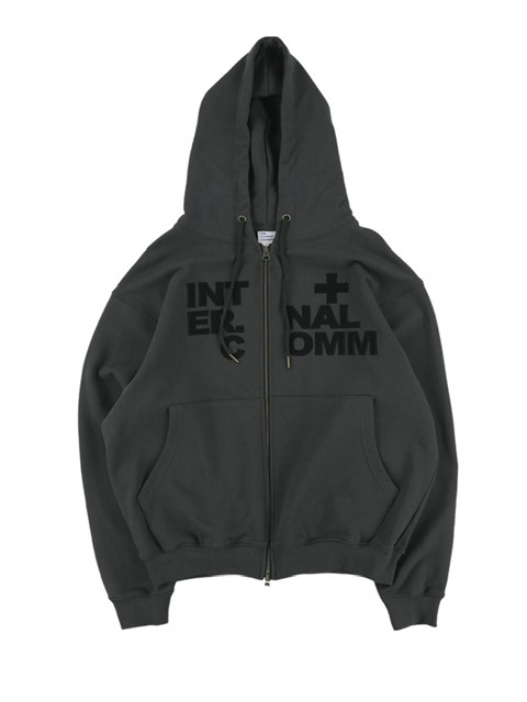 THECOLDESTMOMENT】TCM internal hooded zip-up | OUR BRAND