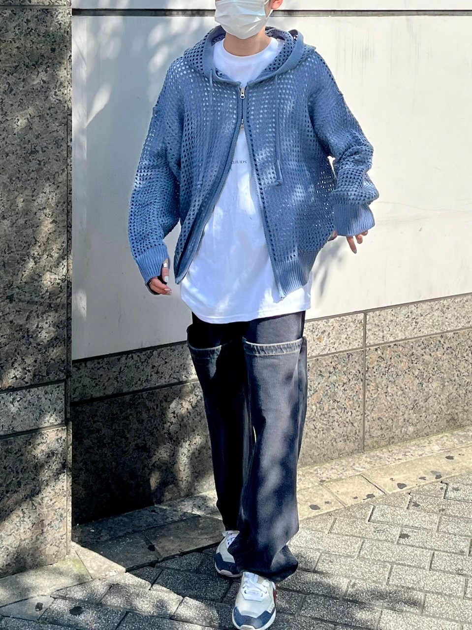 受注制【Chikashitsu +】mesh zip hoodie (5color) / 【ネバー