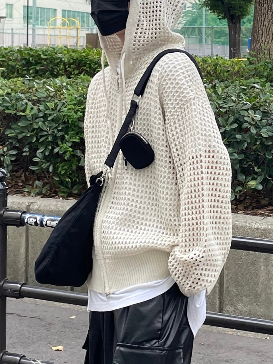受注制【Chikashitsu +】mesh zip hoodie (5color) / 【ネバー
