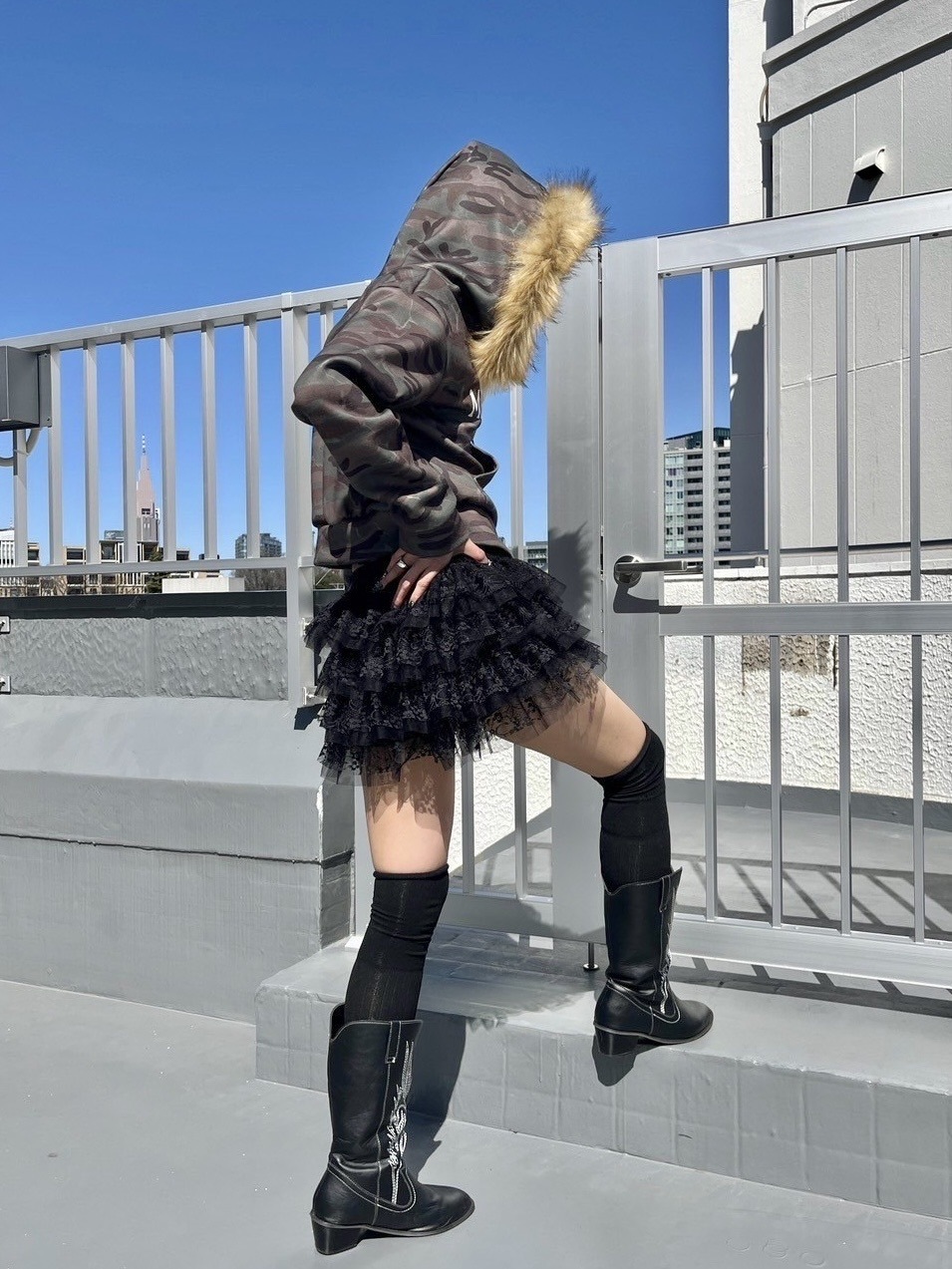 受注制【Never mind the XU】cancan lace mini skirt (2color) | OUR