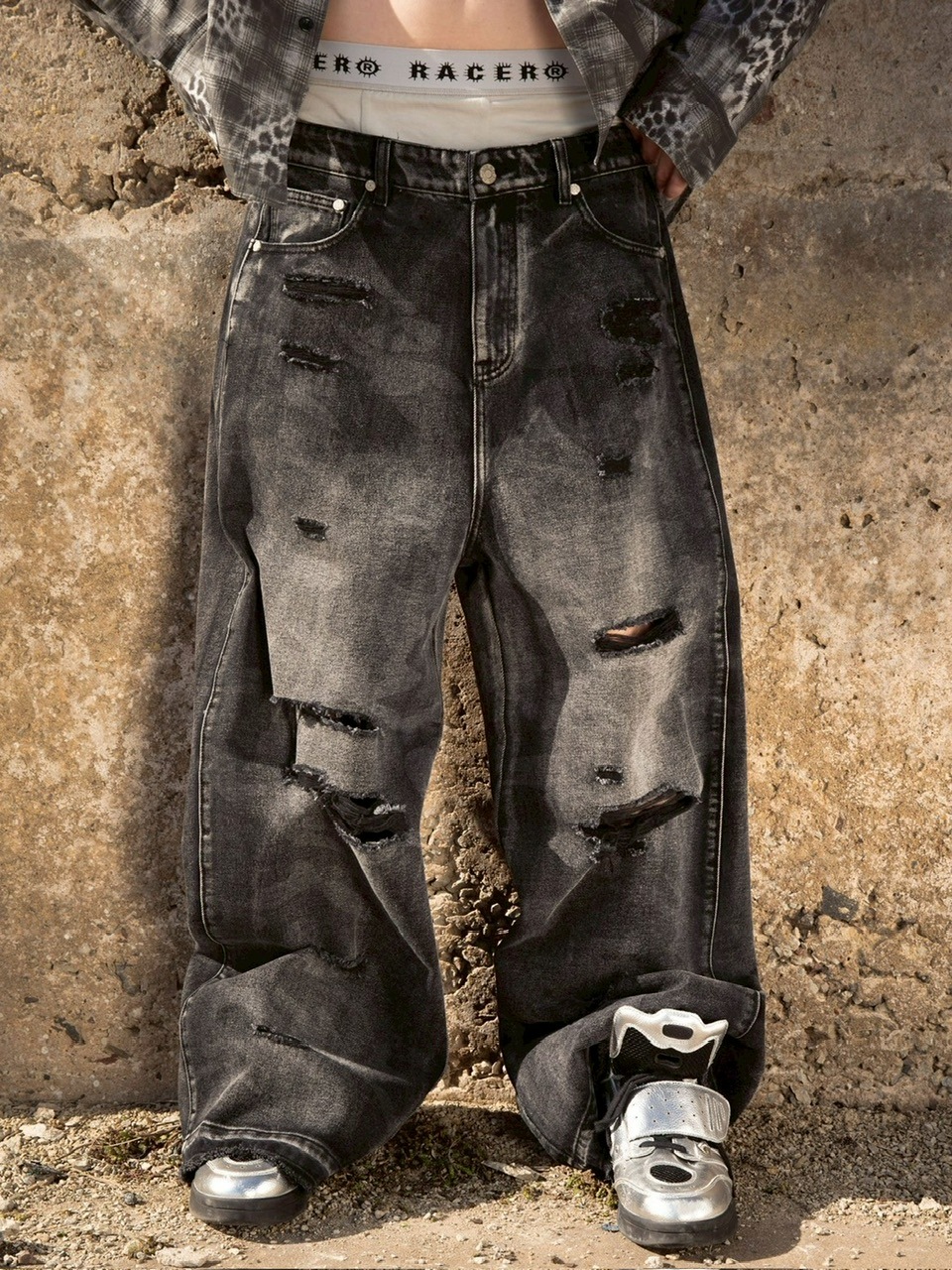 RACER WORLDWIDE】Laser Camo Jeans | OUR BRAND,RACER