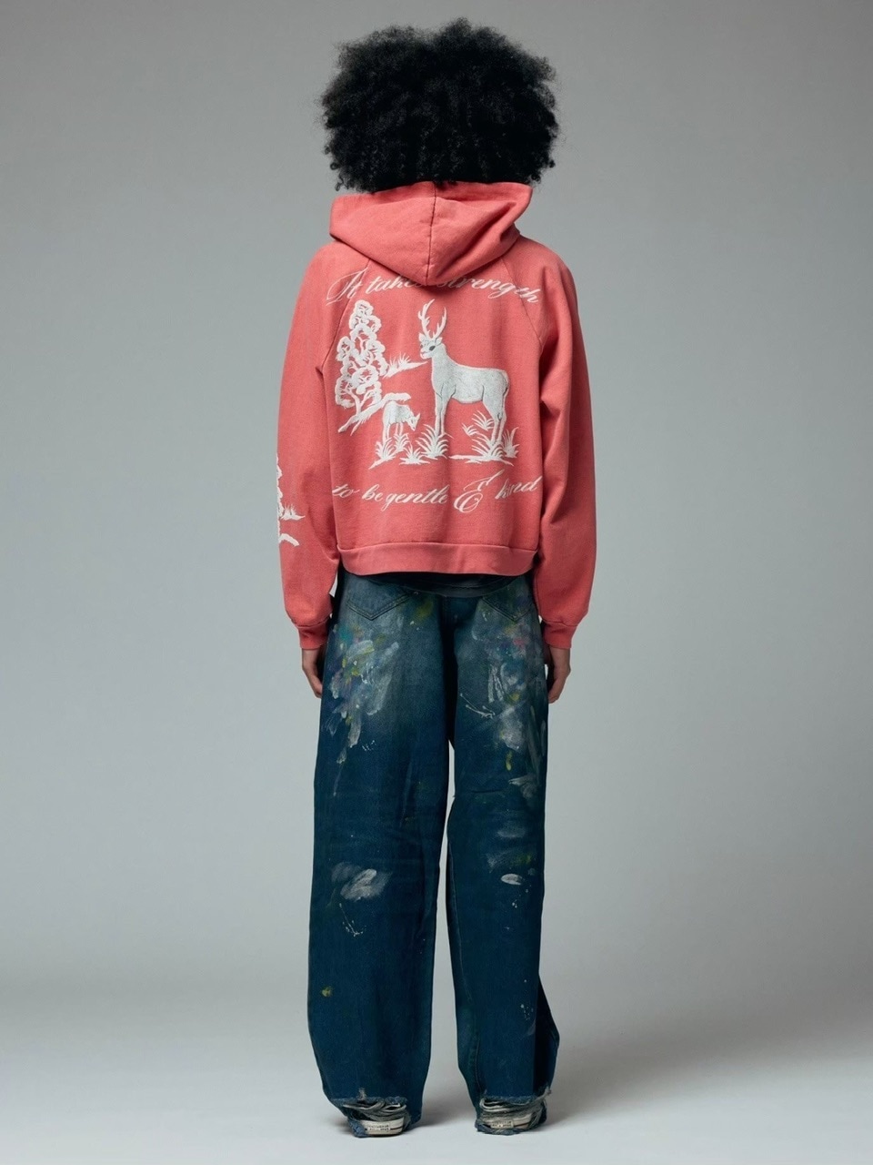 BASKETCASE】LAX BAGGY DENIM, paint splatter | OUR BRAND