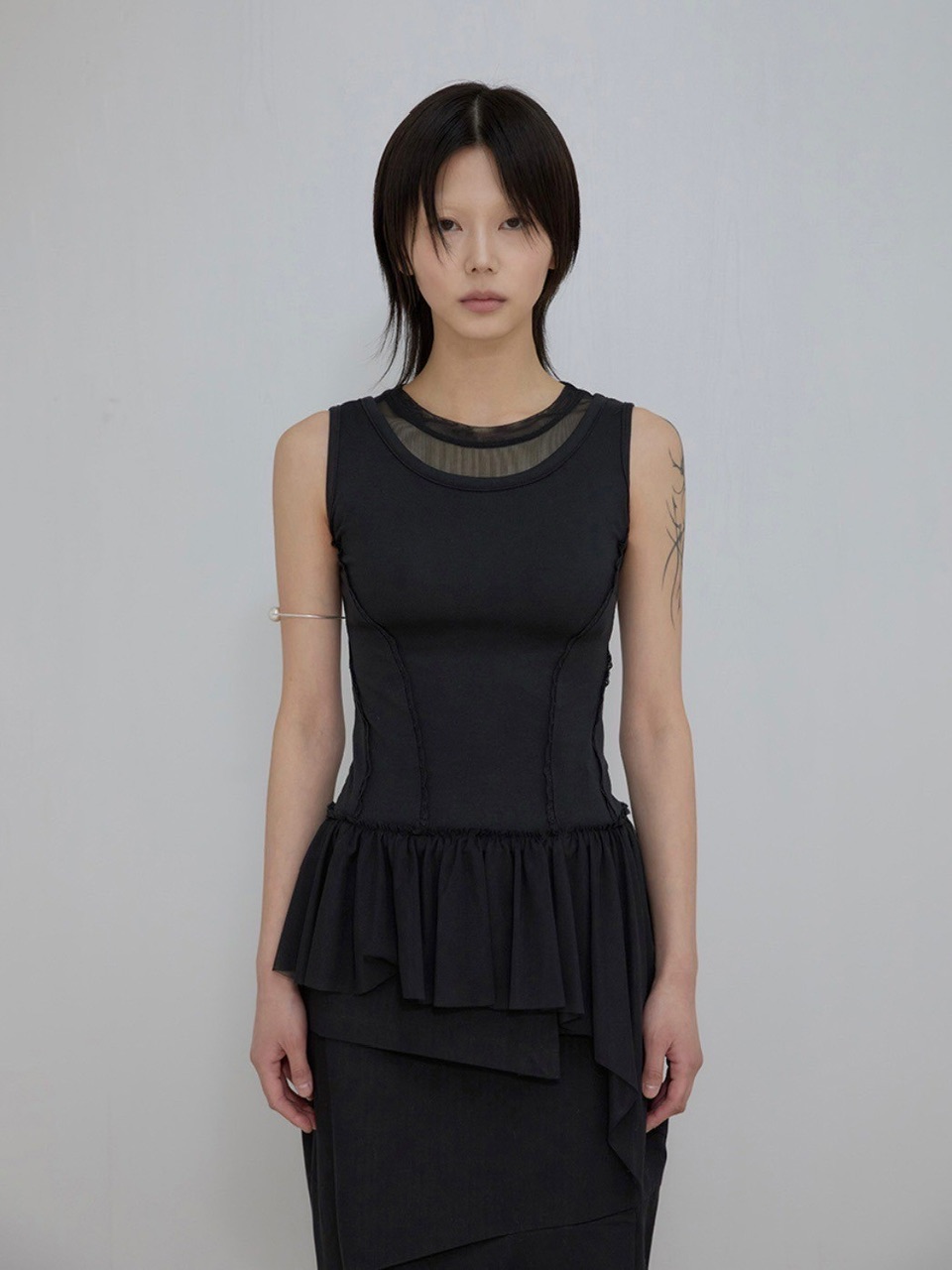 Tシャツ・カットソー FLARE UP Layered Lace Frill Sleeveless 5BJH1204 FLAREUP】Layered Lace Frill Sleeveless | OUR BRAND,FLAREUP