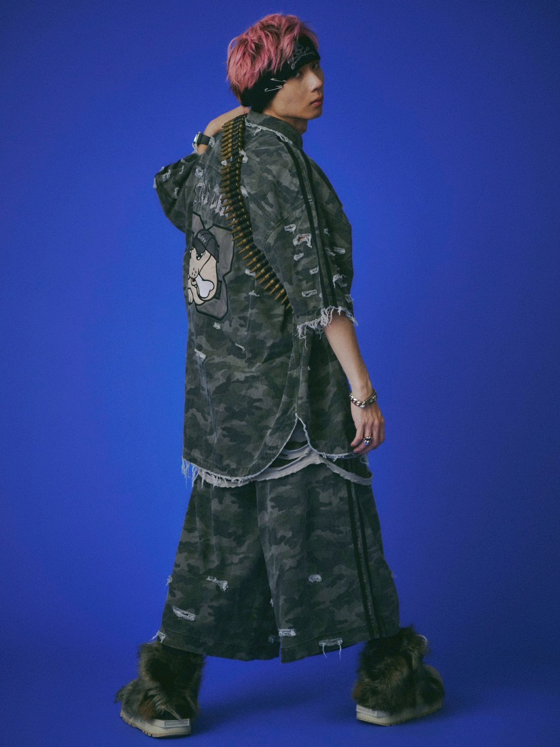 GALFY】カモフラかも？ボロボロシャツ | OUR BRAND,GALFY | PRESSING