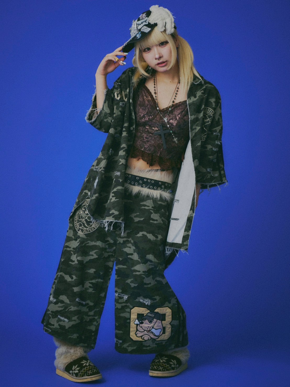 GALFY】カモフラかも？ボロボロシャツ | OUR BRAND,GALFY | PRESSING