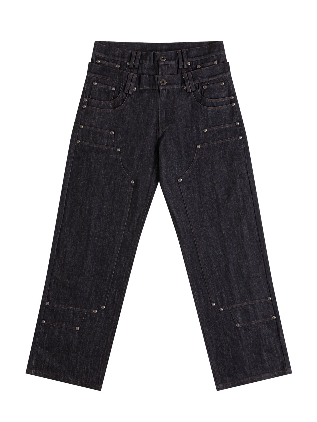 【Thought We Friends】Gideon Baggy Denims with Embroidery & Studs