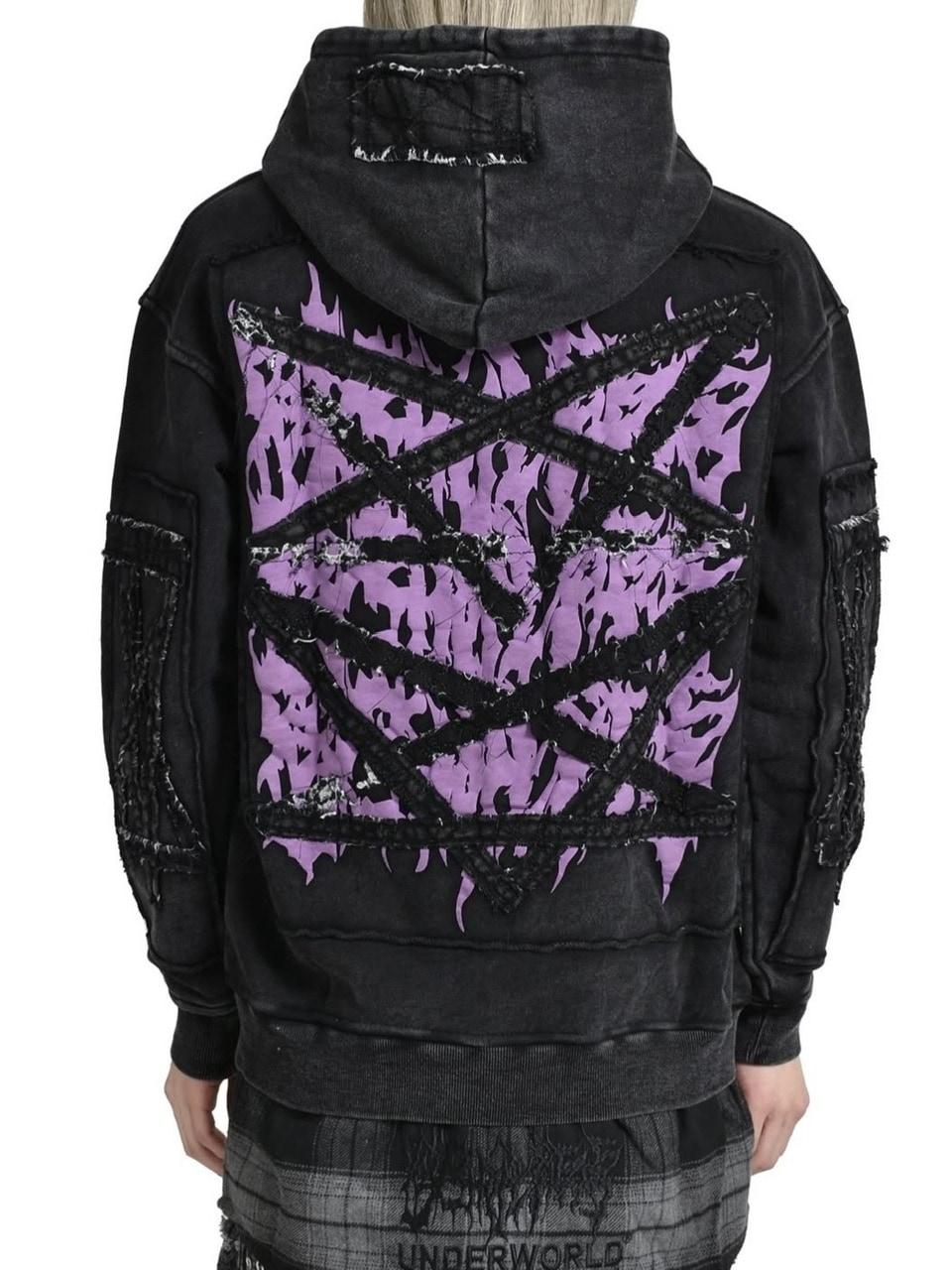 Reckless Scholars】PENT PATCH FLANNEL HOODIE / 【レックレス