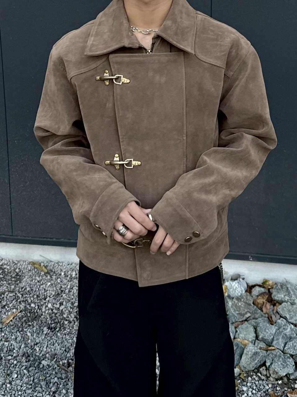 受注制【RENOL】fireman suede jacket (2color)