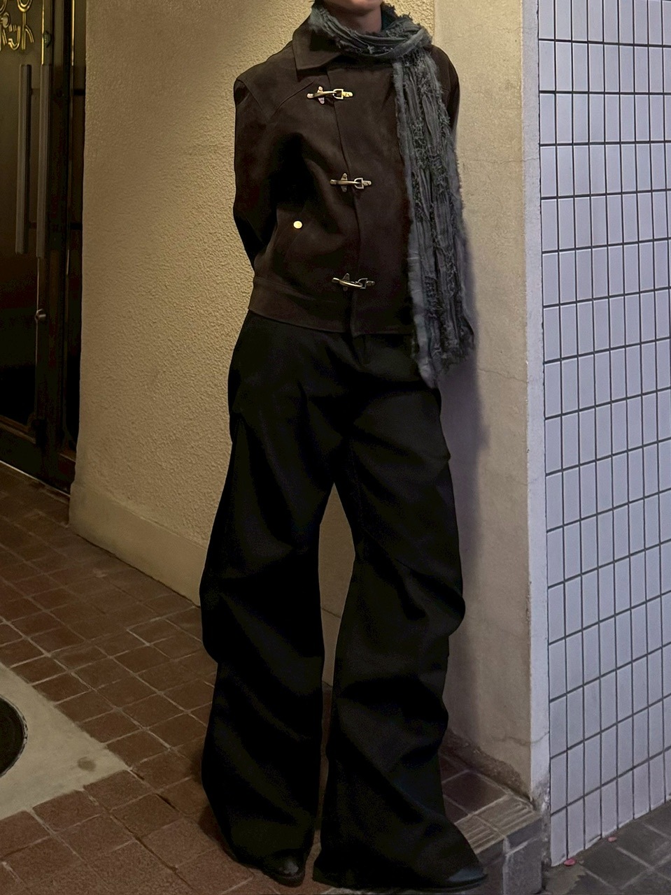 受注制【RENOL】fireman suede jacket (2color)