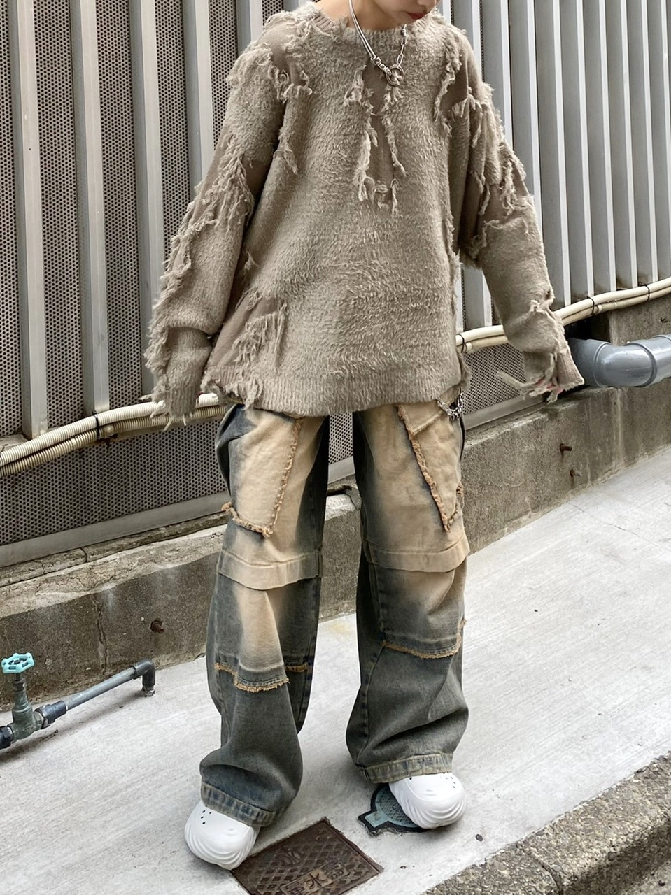 パンツ 大阪店WEB限定受注制【Chikashitsu +】zip cargo pants | OUR