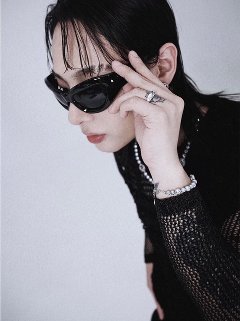【BLACKPURPLE】23FW★ [silver925]Signity grain ring BLACK PURPLE】silver925 Signity grain ring | OUR BRAND,BLACK