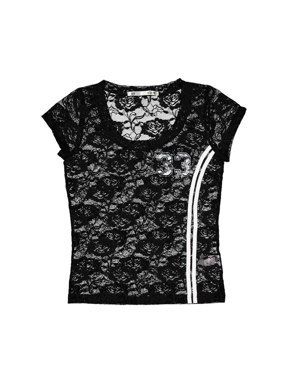 SETUP-EXE★韓国★人気★33 LACE TOP 2色 レース 半袖Tシャツ 6/27再入荷【SETUP‐EXE】33 LACE TOP | OUR BRAND,SETUP-EXE