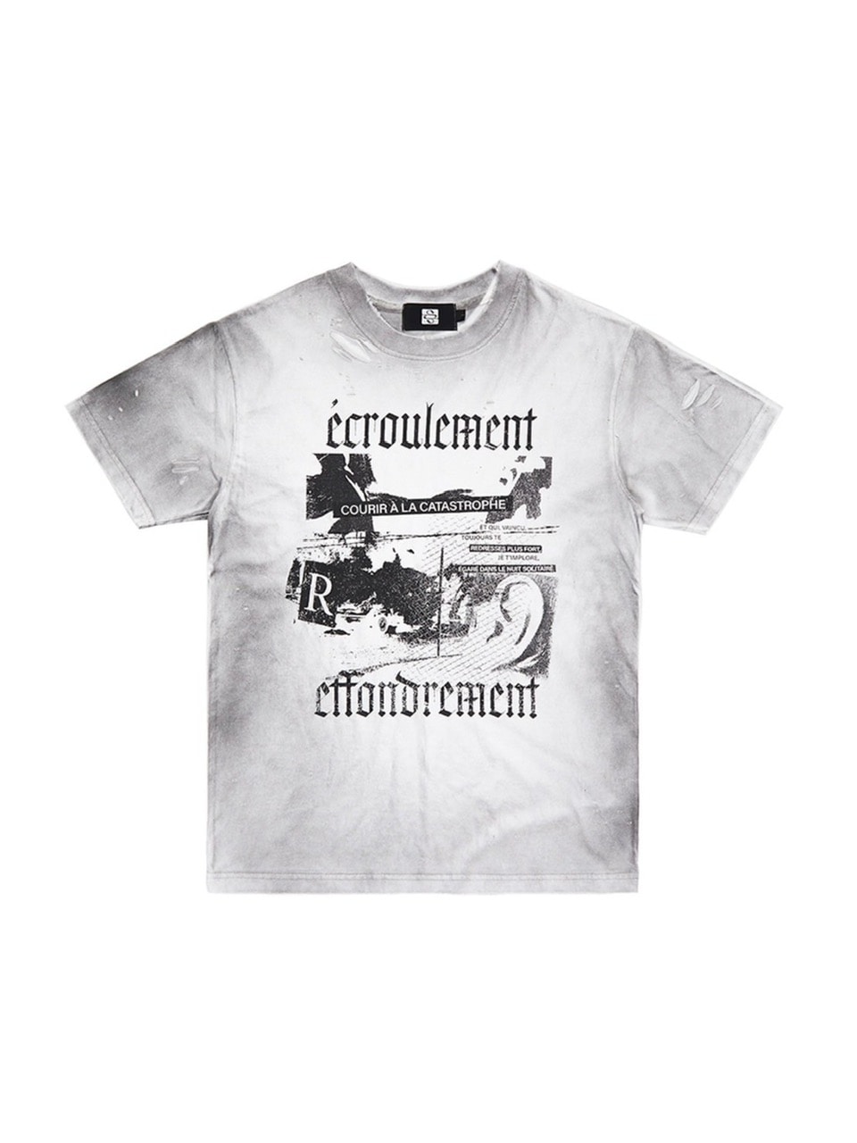 [SUNDAYOFFCLUB]Ecroulement Hand Distressed T-shirt ★人気★ SUNDAY OFF CLUB】Ecroulement Hand Distressed T-shirt Dirty