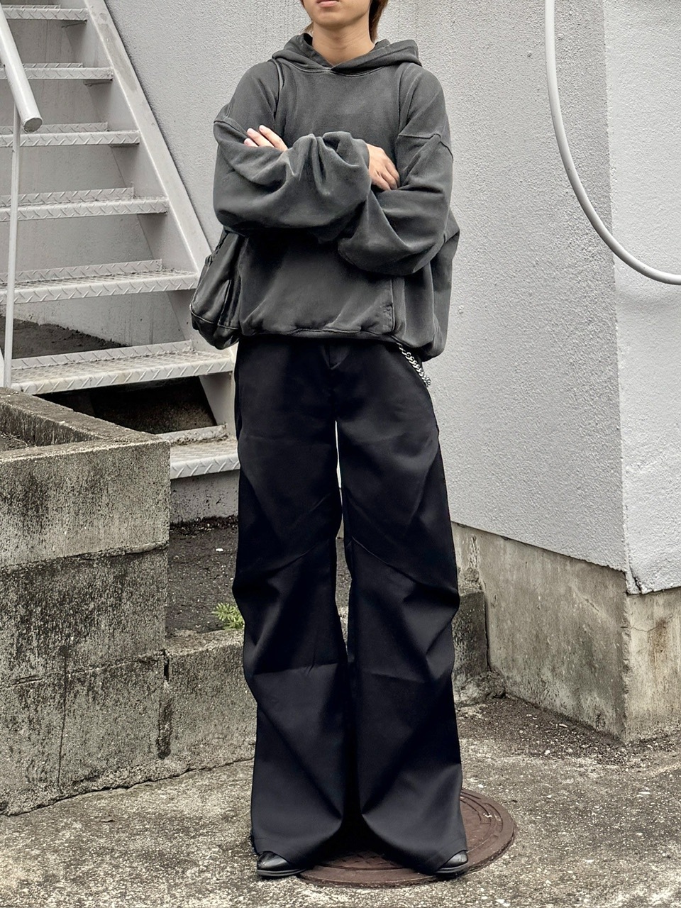 受注制【RENOL】pigment cropped hoodie | OUR BRAND,RENOL | PRESSING