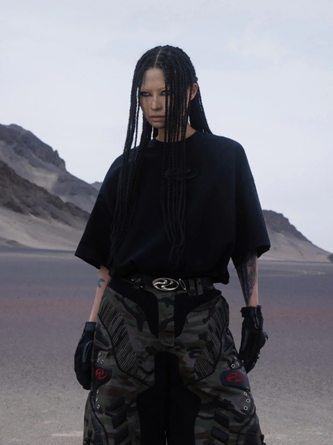 PERSONSOUL】Logo Embroidered Basic T-shirt | OUR BRAND,PERSONSOUL