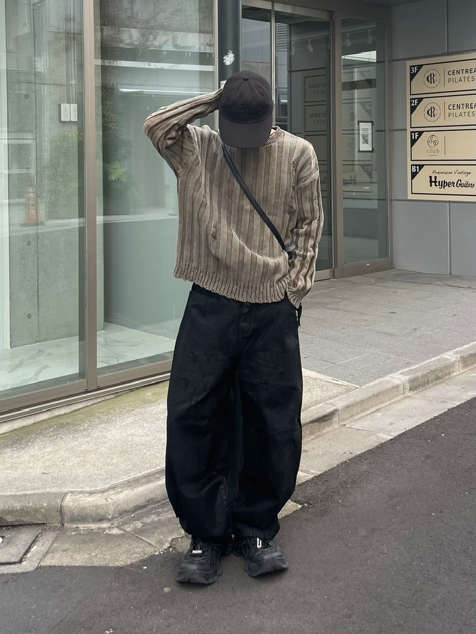 受注制【Chikashitsu +】dirty washing rib knit (2color)