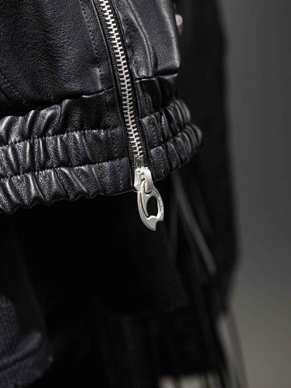 DIG YOUR OWN GRAVE】LEATHER ZIP HOODY / 【ディグユアオウン