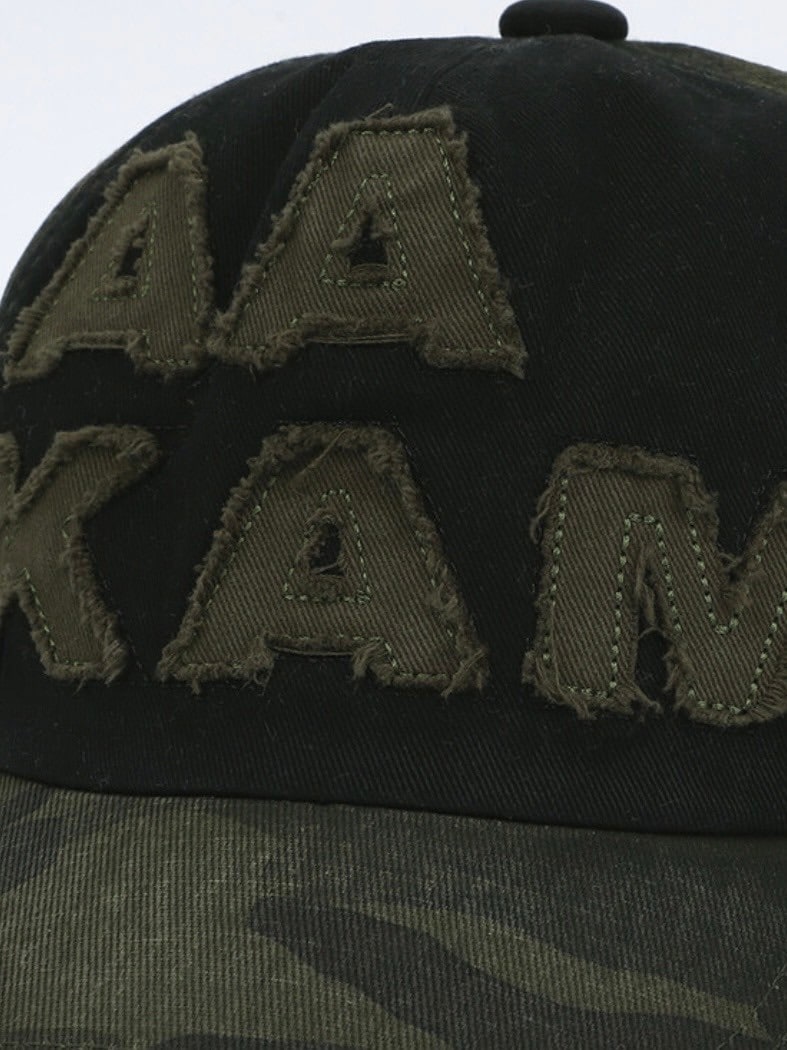 ◆24FW AAKAM Patch Cotton Ball Cap/4色◆ AAKAM】Camouflage Patch Cotton Ball Cap | OUR BRAND,AAKAM