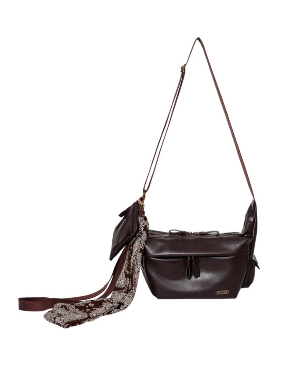 AJOBYAJO】Paisley Scarf Cross Bag & Neck Wallet