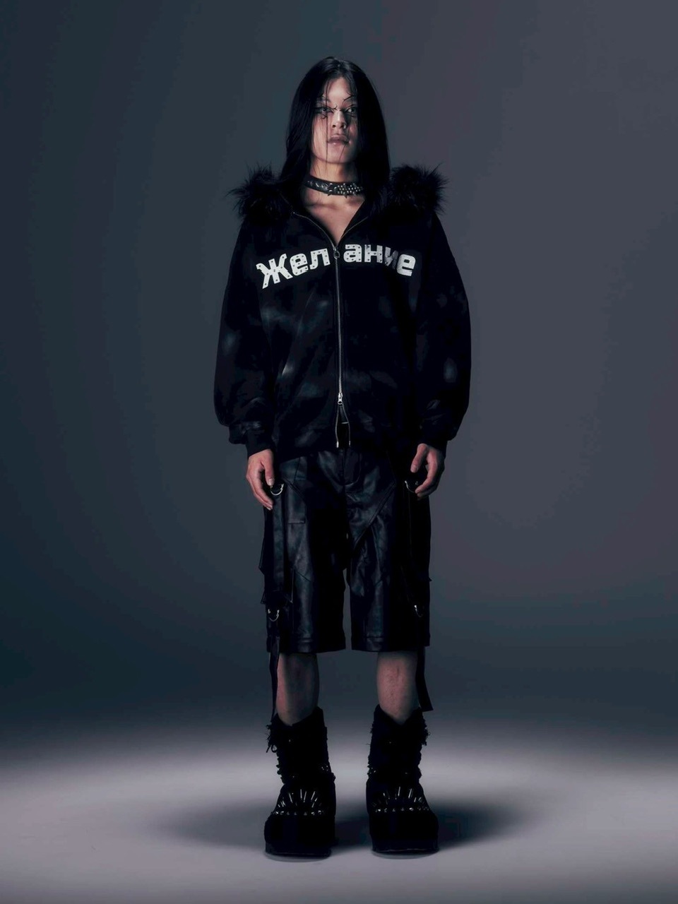 【DIG YOUR OWN GRAVE】Желание FUR HOODIE DIG YOUR OWN GRAVE】Желание FUR HOODIE /【ディグユアオウン