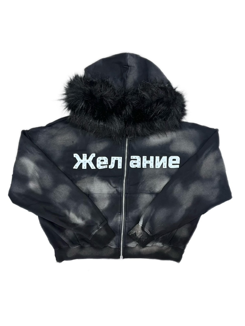 DIG YOUR OWN GRAVE】Желание FUR HOODIE /【ディグユアオウングレイブ
