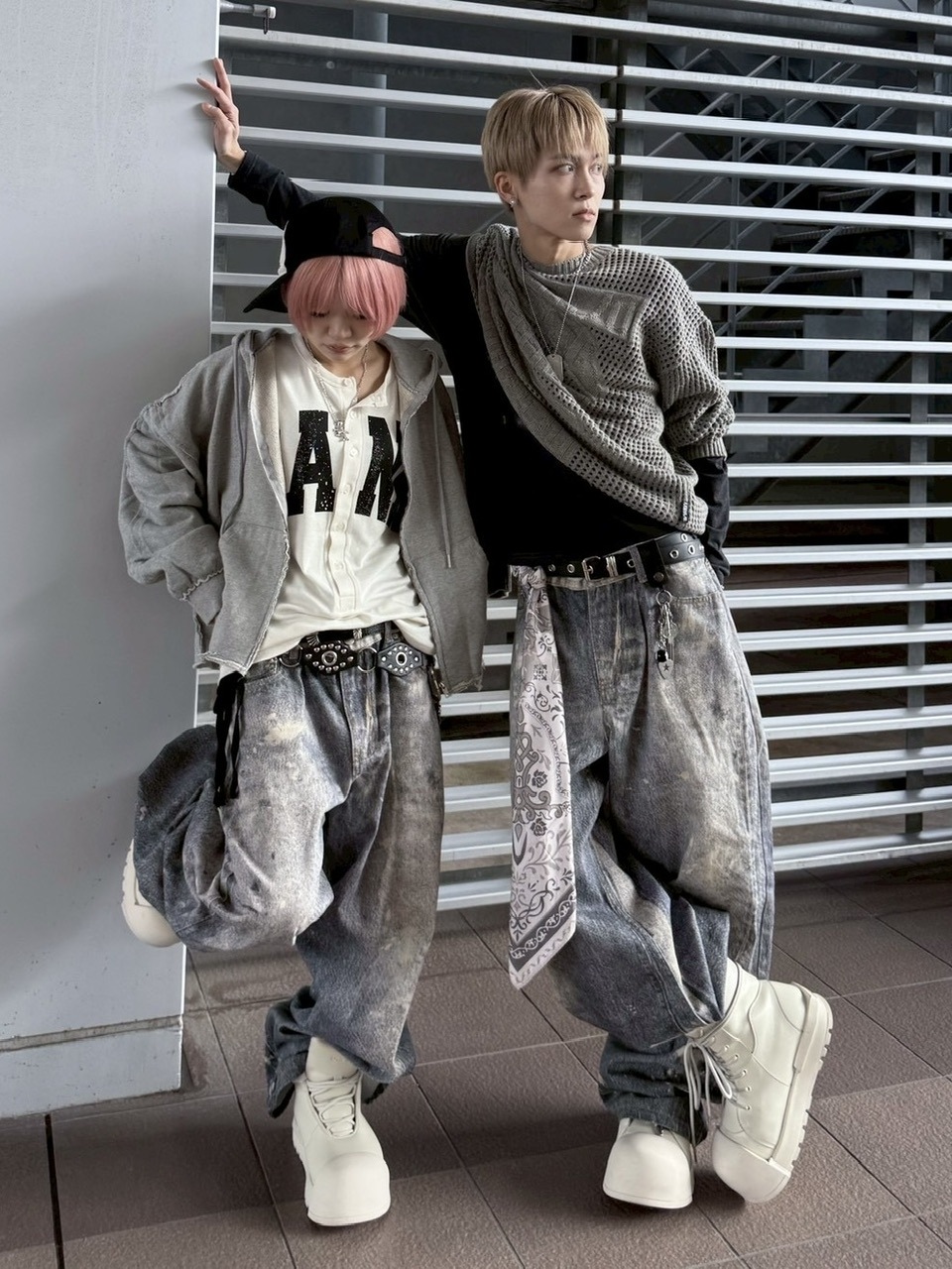 受注制【nmtc +】painted denim wide pants / 【エヌエムティーシープラス】ペイントデニムワイドパンツ
