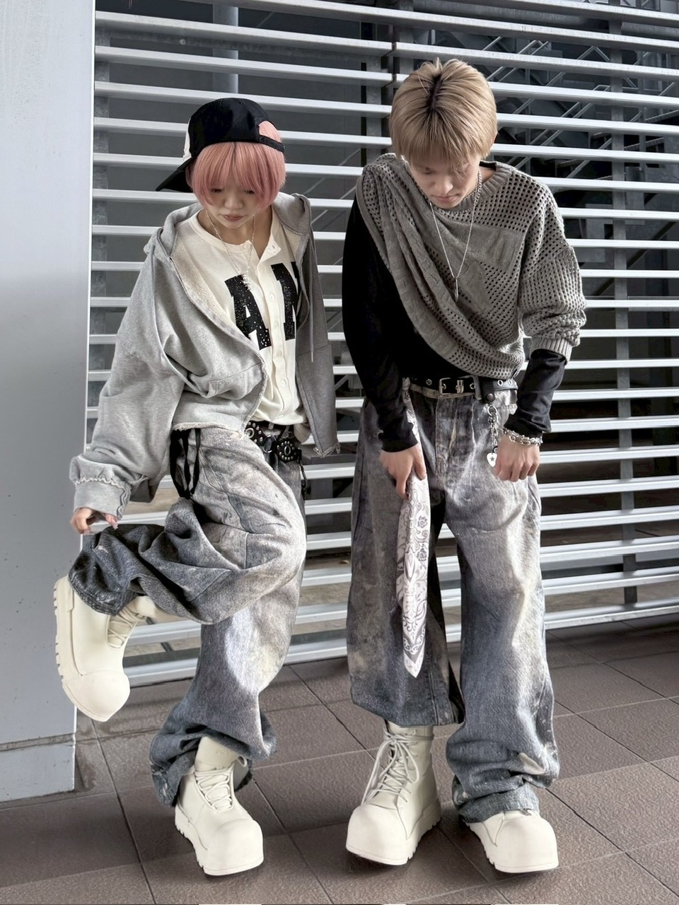 受注制【nmtc +】painted denim wide pants / 【エヌエムティーシープラス】ペイントデニムワイドパンツ
