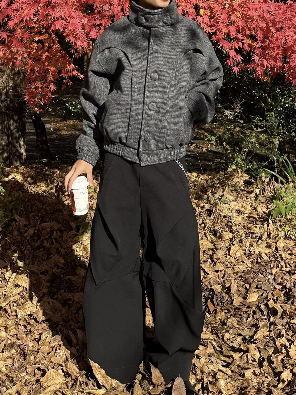 受注制【RENOL】stand collar jacket