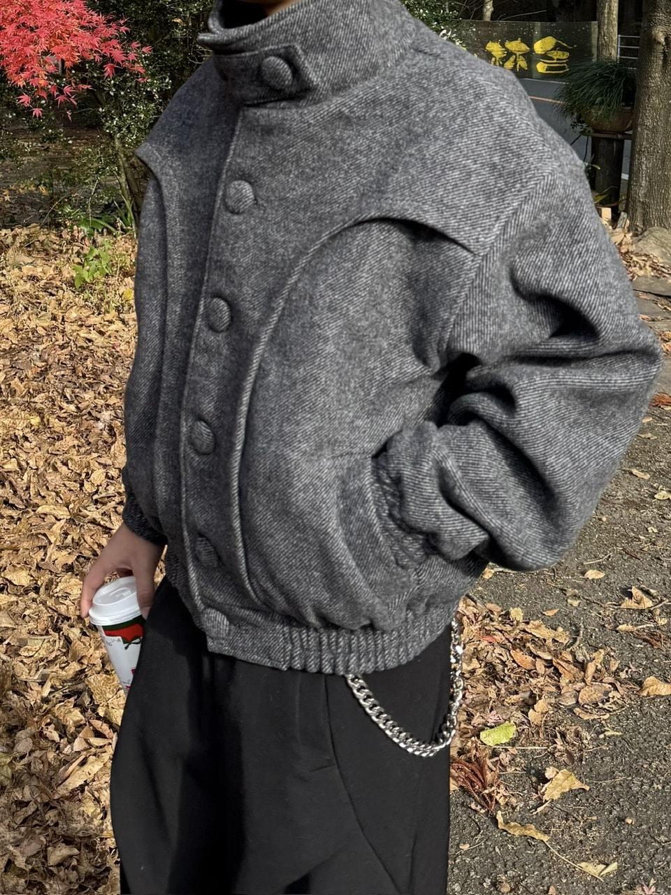 受注制【RENOL】stand collar jacket