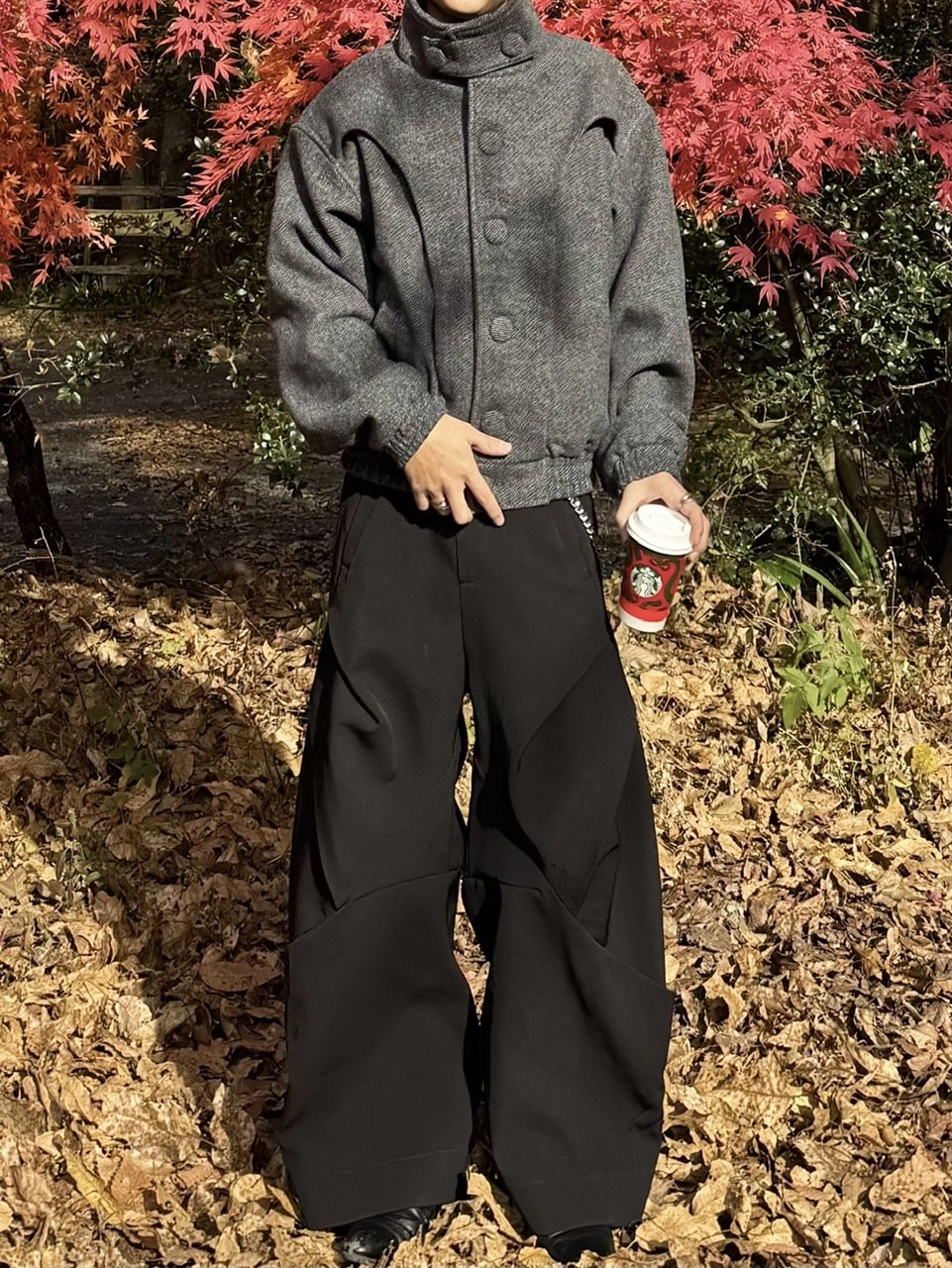 受注制【RENOL】stand collar jacket