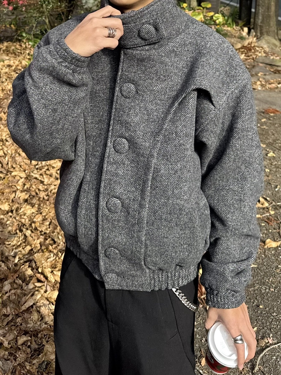 受注制【RENOL】stand collar jacket