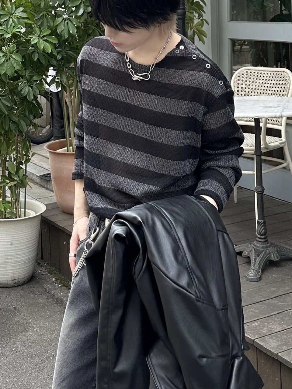 大阪店WEB限定受注制【Chikashitsu +】shoulder snap border