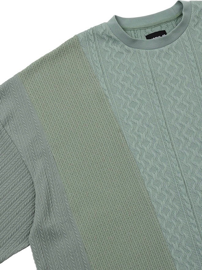 【AJO AJOBYAJO】24SS★ Knit Mixed Wide Top AJO AJOBYAJO】24SS☆ Knit Mixed Wide Top (AJO AJOBYAJO