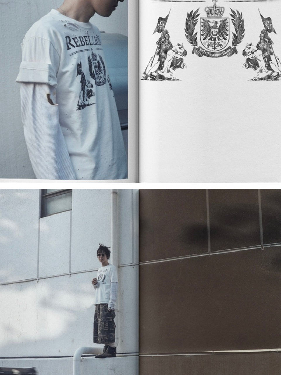 【SUNDAY OFF CLUB】Rebellion Hand Distressed T-shirt