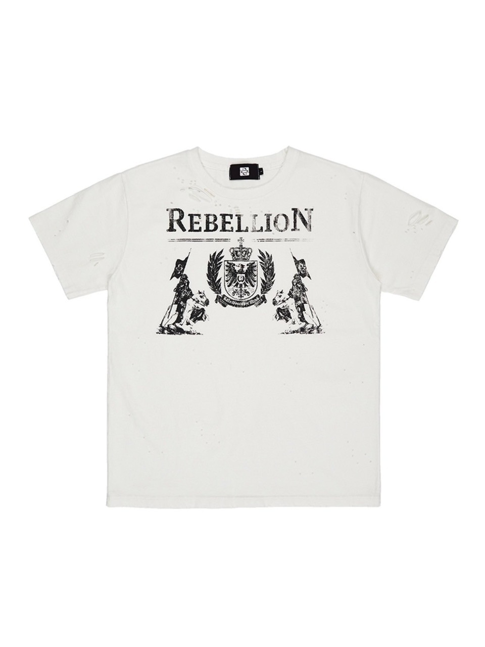【SUNDAY OFF CLUB】Rebellion Hand Distressed T-shirt
