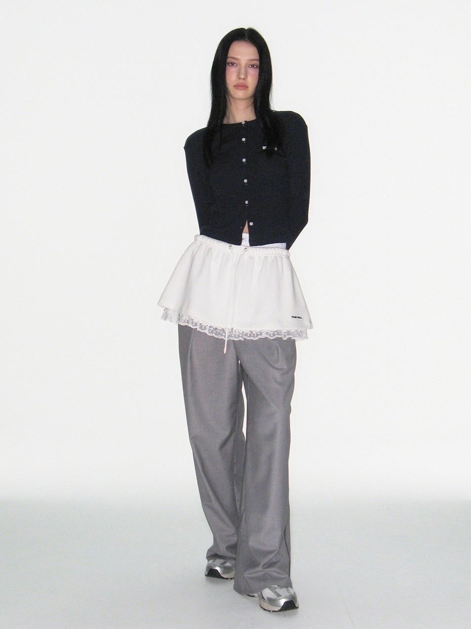 ★CRANK★MICRO FLARED SKIRT_MELANGE GREY ★正規品/直送料込 CRANK】MICRO FLARED SKIRT | OUR BRAND,CRANK | PRESSING WEB SHOP