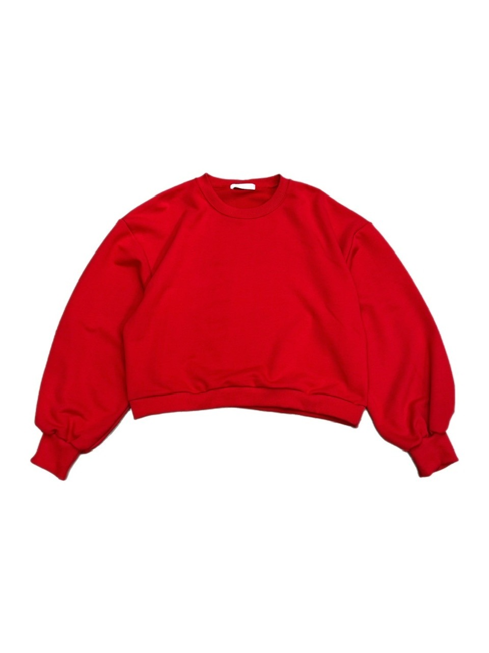 受注制【Chikashitsu +】unisex cropped balloon sweat (3color)