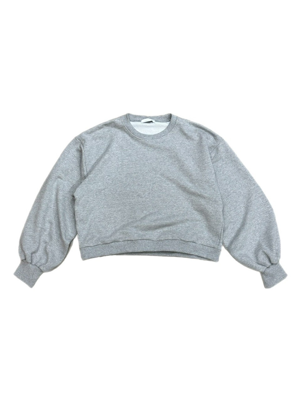 受注制【Chikashitsu +】unisex cropped balloon sweat (3color)