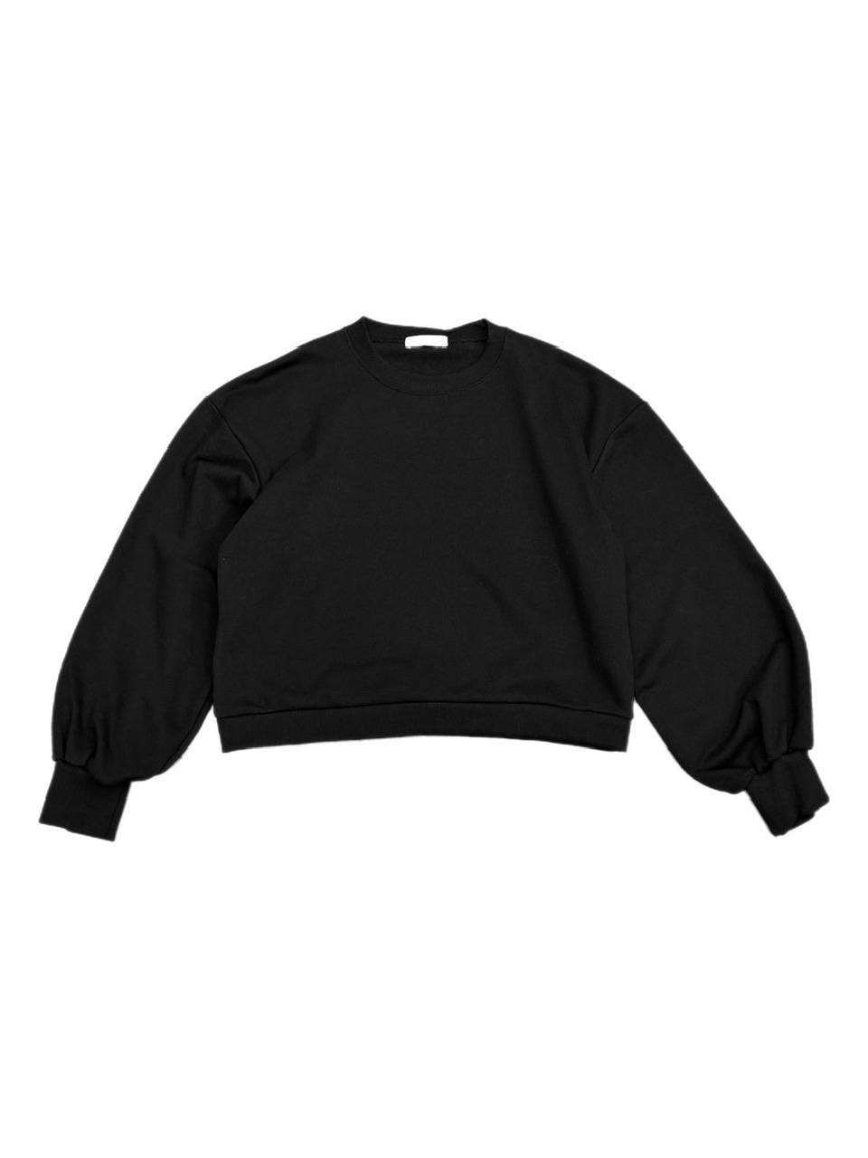受注制【Chikashitsu +】unisex cropped balloon sweat (3color)