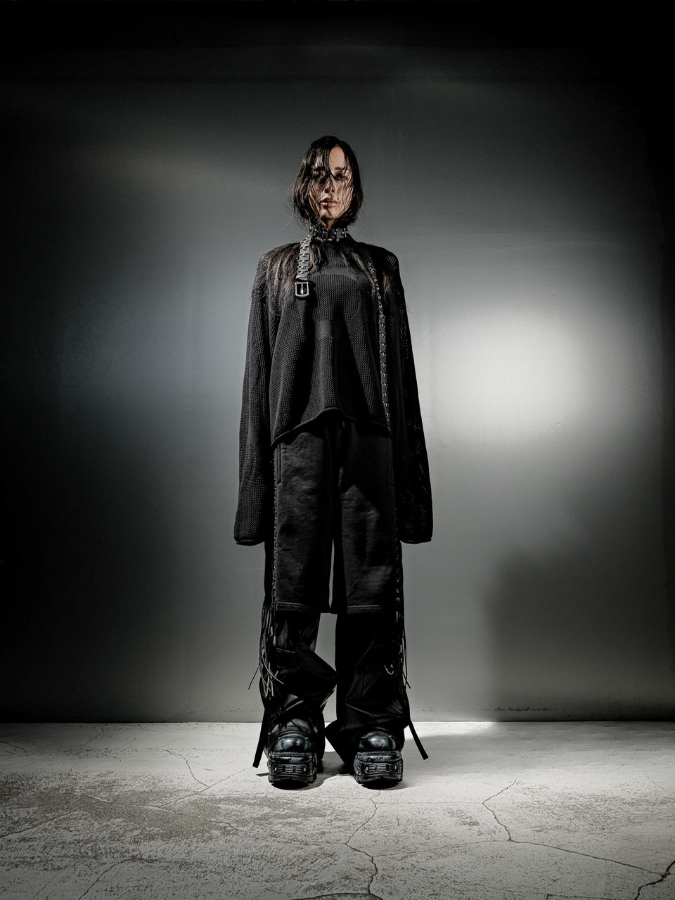 DIG YOUR OWN GRAVE】MESH DIG LOGO KNIT / 【ディグユアオウン