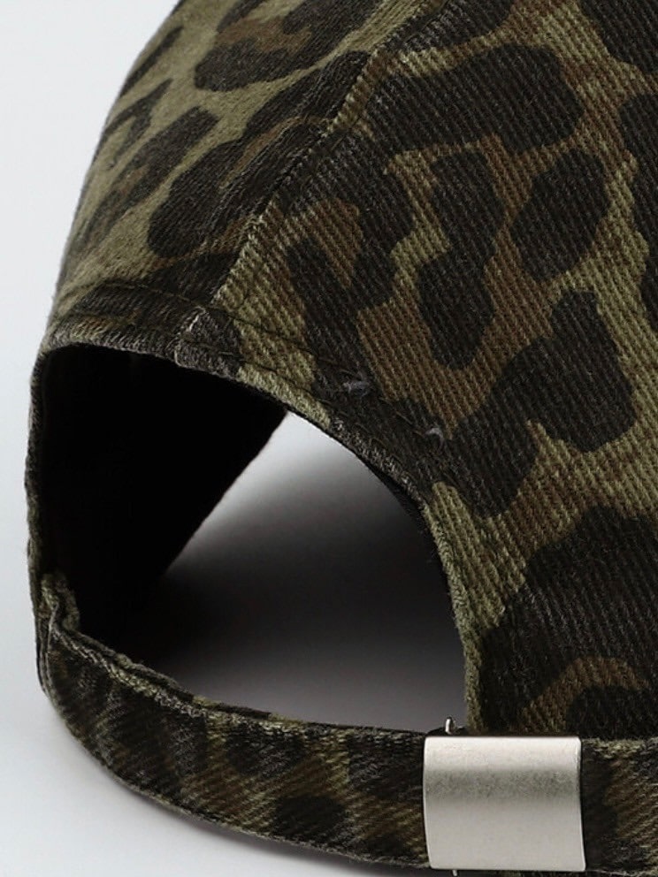 MUSINSA公式 | AAKAM Leopard Patch Cotton Ball Cap (Pink)