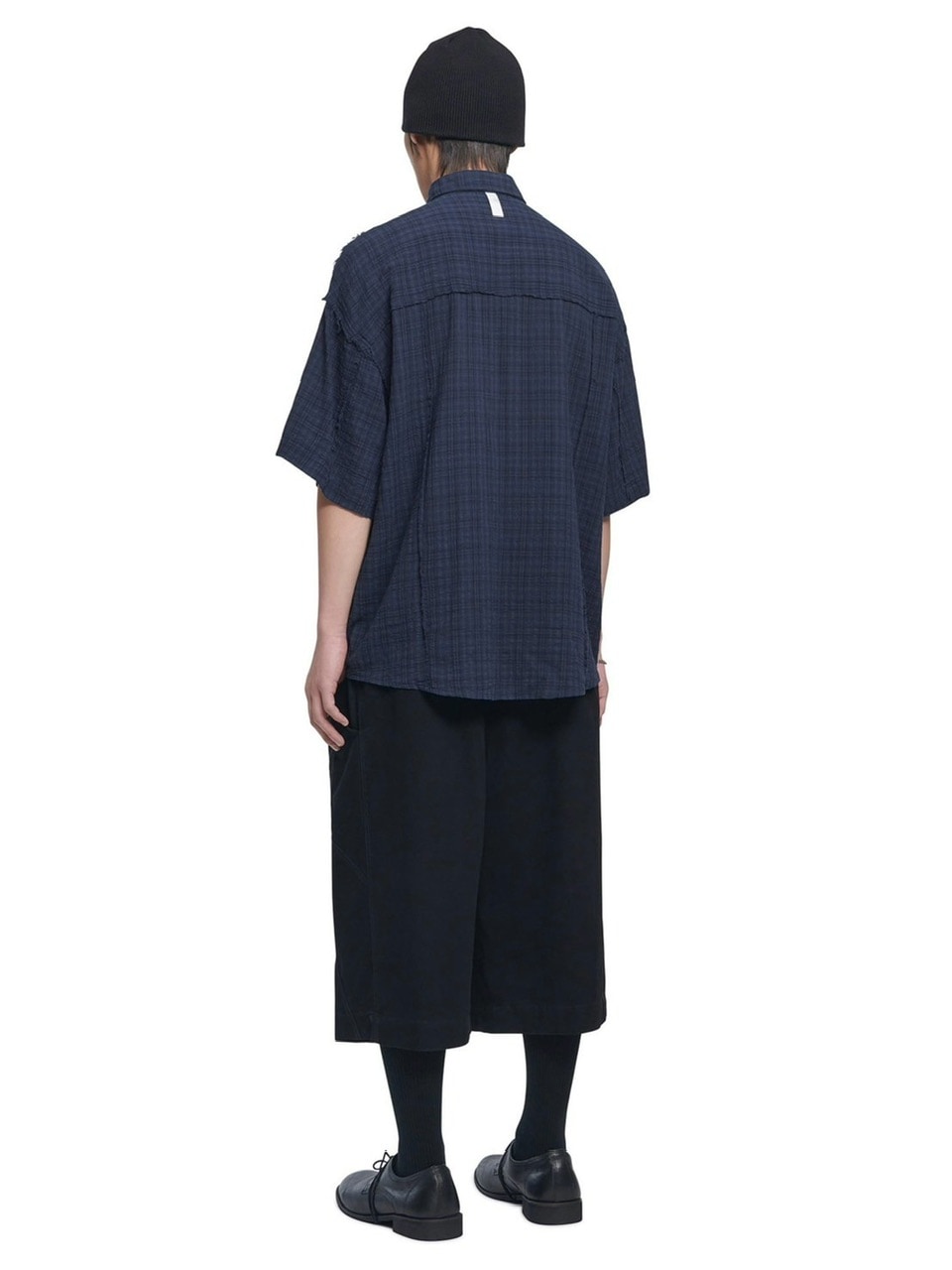 シャツ NOMANUAL RAW EDGE H.S SHIRT 5FT1027 MUSINSA | NOMANUAL RAW EDGE H.S SHIRT - BLACK