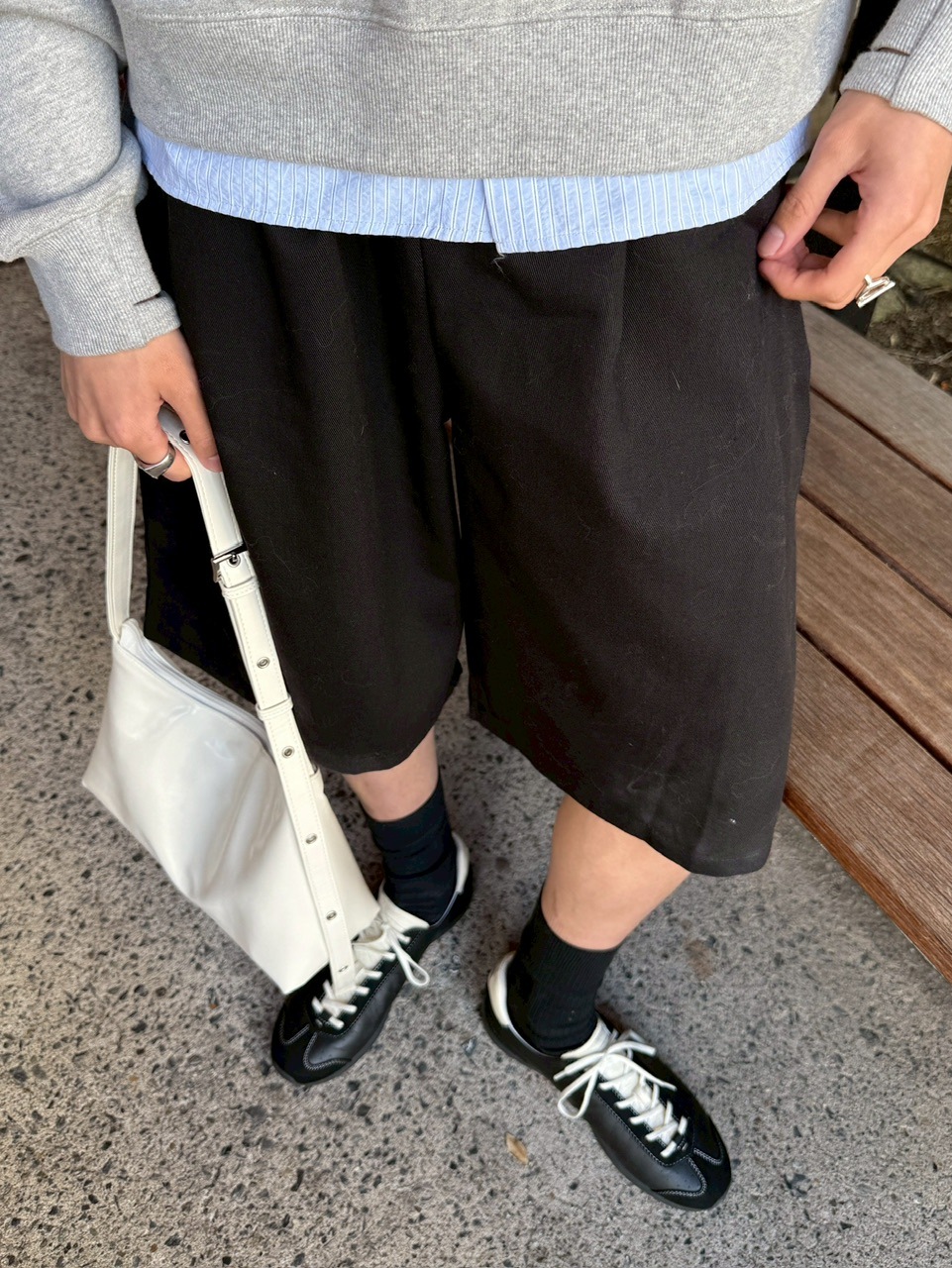 東京店WEB限定【Chikashitsu +】2tuck Bermuda pants (2color)